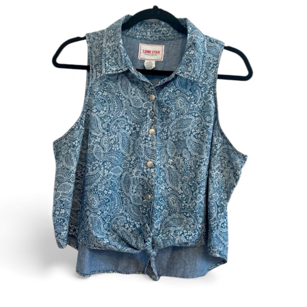 Lone star western Jean vest